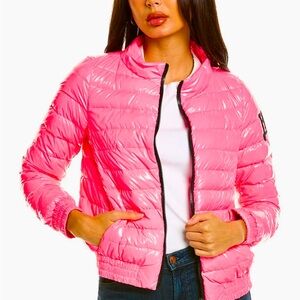 Herno glossy down jacket! Size medium! Worn once. Super cute!